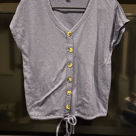 Fred David Textured Navy Button-Down Shirt - Picture 1 of 3